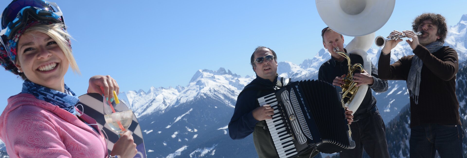 Dolomiti Ski Jazz, concerts on the ski slopes