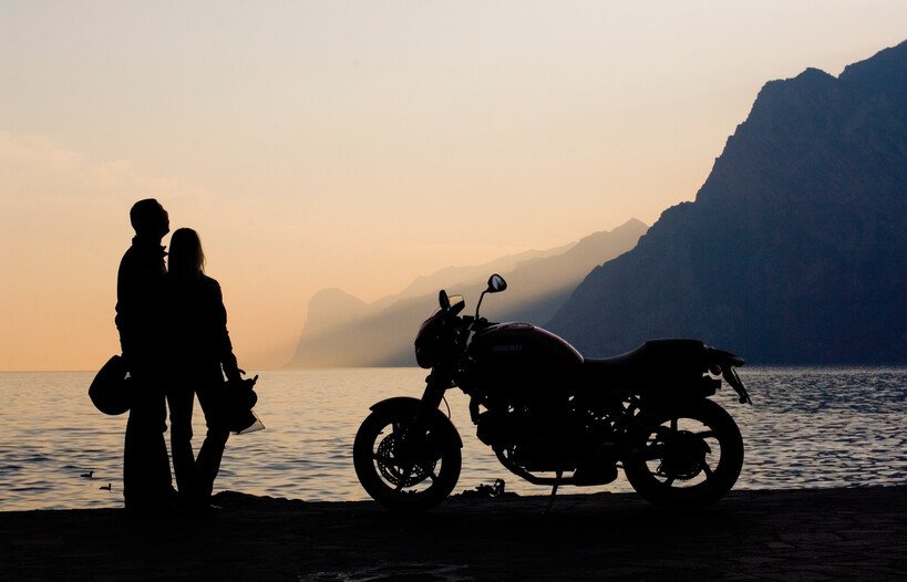 Trentino mit Motorrad