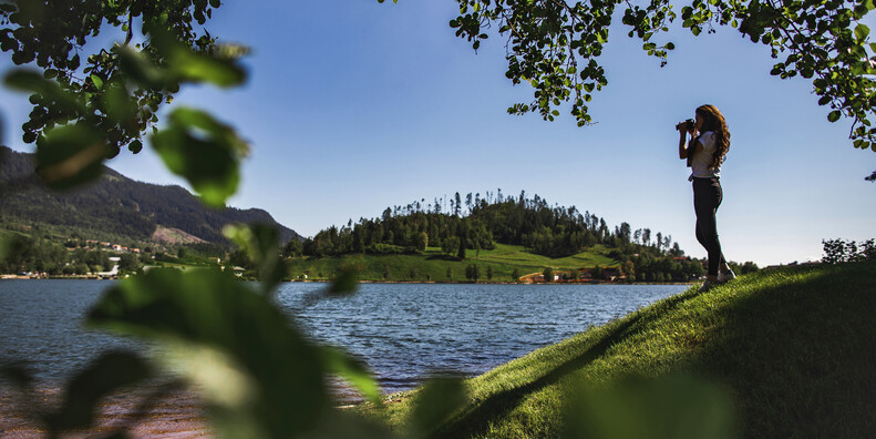 Озеро Серрайа в Базельга-ди-Пине #1
