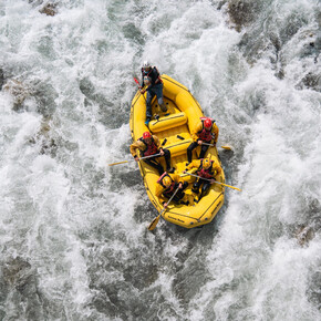Rafting on the Noce River with Extreme Waves