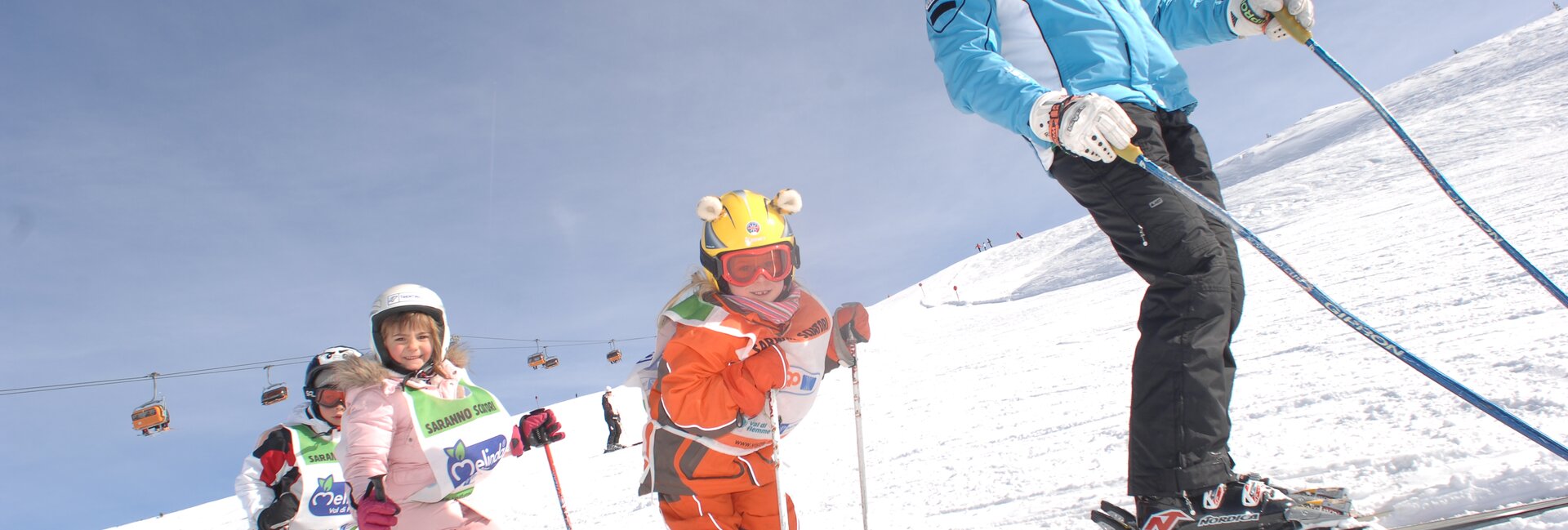 Imparare a sciare divertendosi, in Val di Fassa
