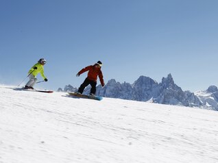 Sstazione sciistica del Dolomiti Superski situata tra la Val di Fassa e la Val di Fiemme 