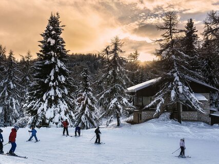 Tranquilla skiarea per famiglie in Trentino