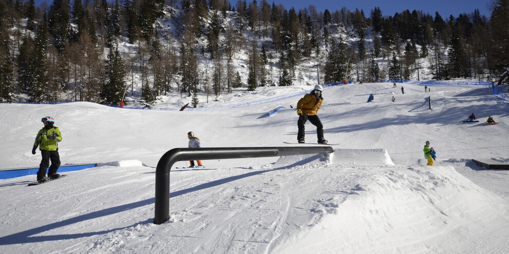 Fare acrobazie allo snowpark Marilleva – Val Panciana