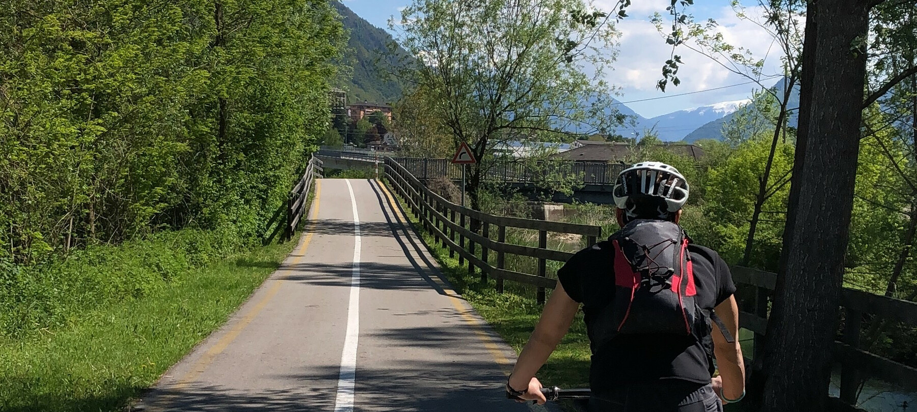 Een gemakkelijke route over het Valsugana fietspad