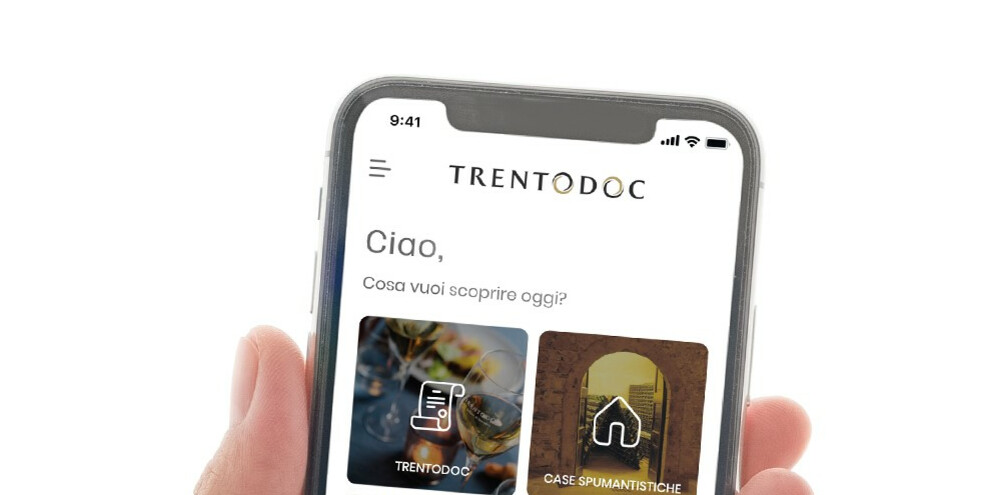 Odkryj nową aplikację Trentodoc!
