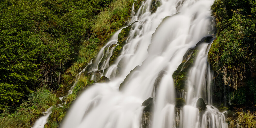 Die Wasserfälle des Rio Bianco, Terme di Comano