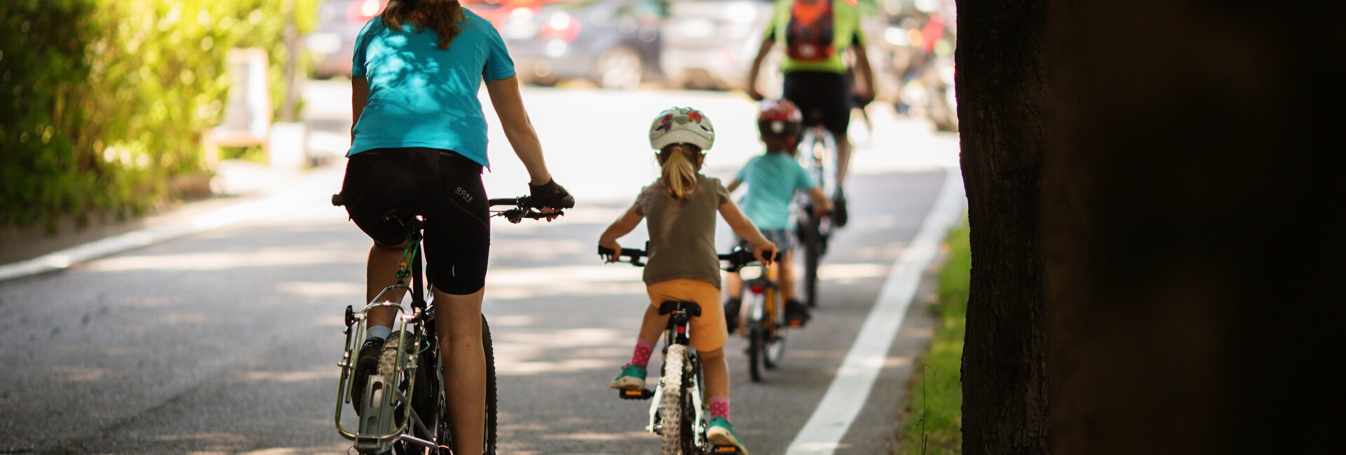 Riva del Garda - Fahrrad auf dem Fahrrad Familie - Urlaub mit Kindern