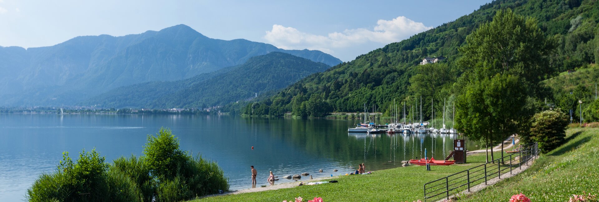 Jezioro Caldonazzo, ośrodki kąpieliskowe z placami zabaw dla całej rodziny