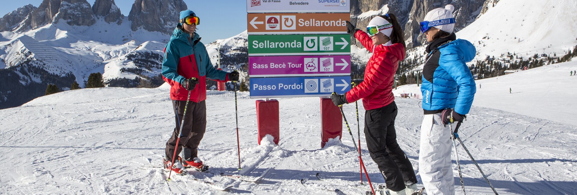Skigebiet Canazei - Skiurlaub & Skifahren in Italien