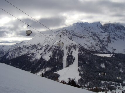 Winter holiday in the Dolomites