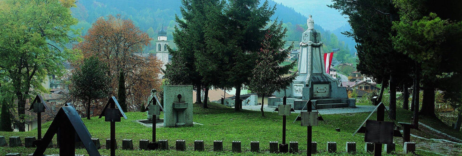 The Austro-Hungarian monumental cemetery in Bondo