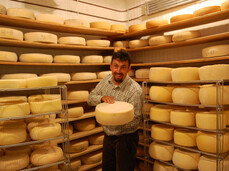 Malga Sass, produzione del formaggio
